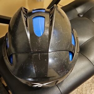 Reebok Black and Blue Kids Hockey Helmet